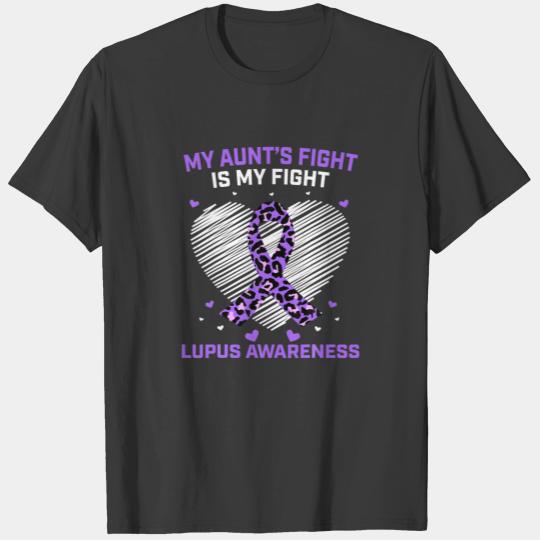 My Aunts Fight Is My Fight Purple Lupus Awareness T-shirt