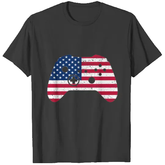Vintage 4th Of July Video Game Gamer Funny Gift T-shirt