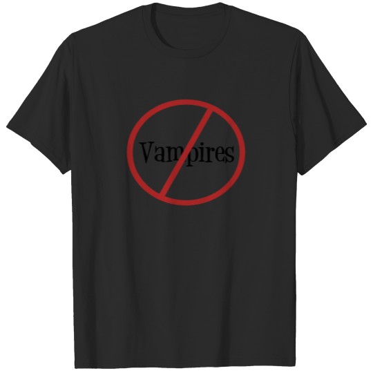 Discover No Vampires  (light-colored) T-shirt