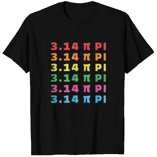 3.14 Pi Day Repeated Text T-shirt