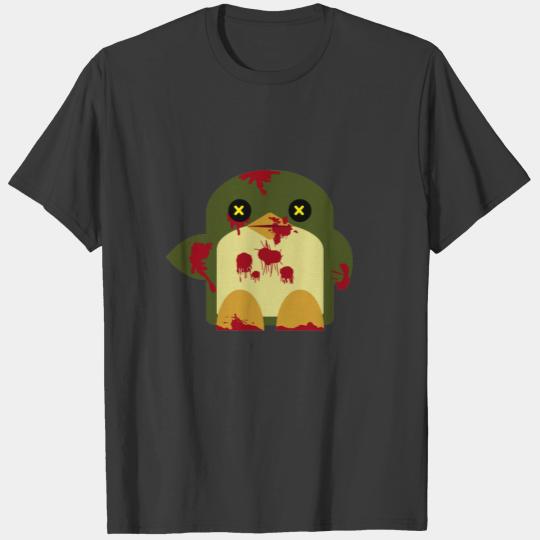 Kawaii Penguin Zombie Gruesome Horror T-shirt