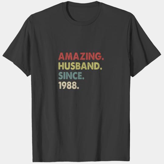 34 Wedding Aniversary Gifts Him - Amazing Husband T-shirt