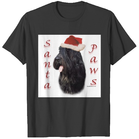 Bouvier des Flandres Santa Paws T-shirt