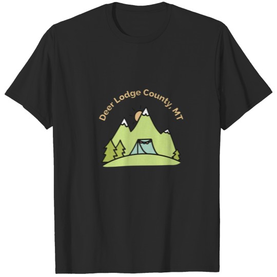 Discover Deer Lodge County MT Mountains Hiking Camping T-shirt