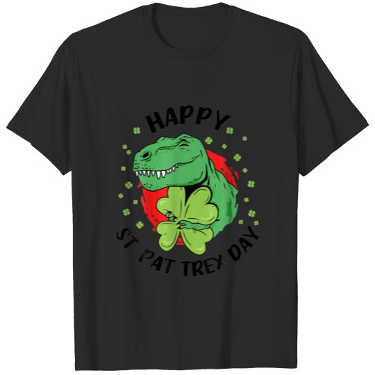 Discover Dinosaur St Patricks Day Happy St Pat Trex Day Tod T-shirt