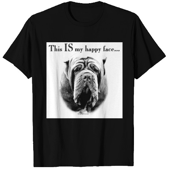Neapolitan Mastiff Happy Face T-shirt