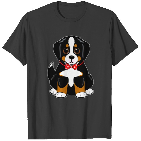 Bernese Mountain Dog in Bow Tie T-shirt