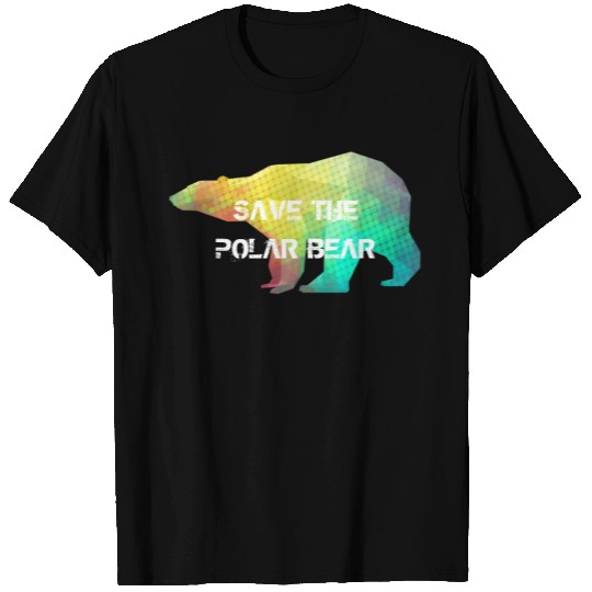 MOSAIC COLOR POLAR BEAR(SAVE THE POLAR BEAR) T-shirt