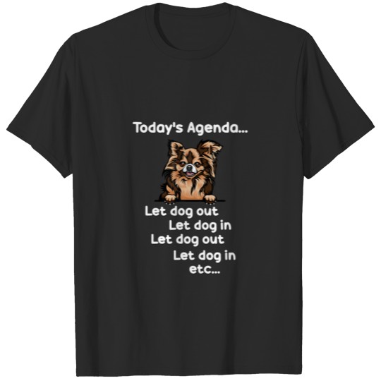 Discover Chihuahua Funny Let Dog In Out Birthday Christmas T-shirt