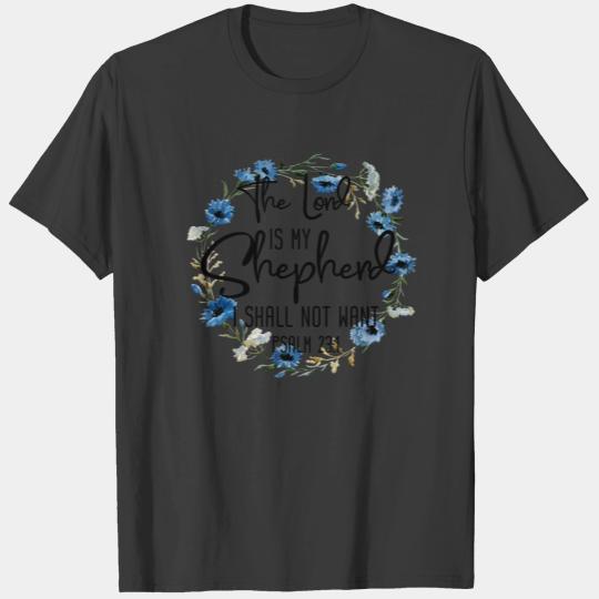 The Lord Is My Shepherd | Psalm 23:1 Bible Verse Plus Size T-shirt