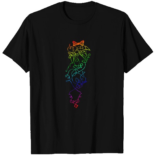 Rainbow Doodle Lace T-shirt