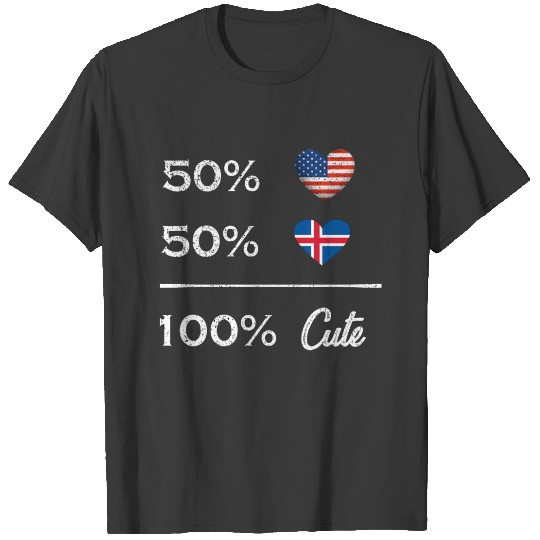 Discover 50% American 50% Icelandic 100% Cute Icelandic T-S T-shirt