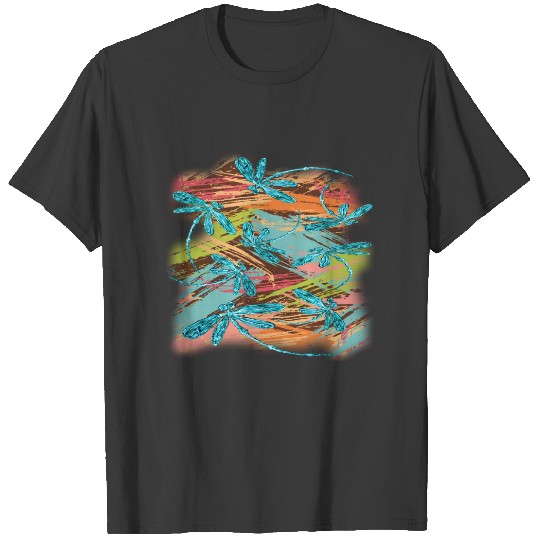 Dragonfly Turquoise Splash T-shirt
