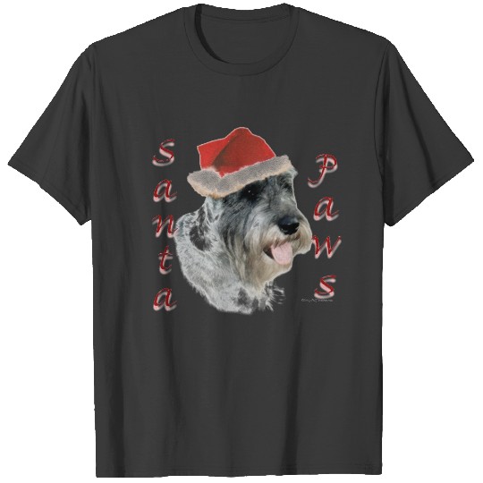 Standard Schnauzer Santa Paws T-shirt