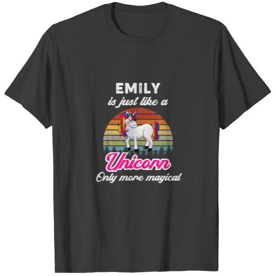 Emily Is Like A Unicorn Funny Women, Girl / Baby N T-shirt