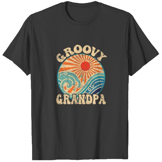Discover Mens Groovy Grandpa 70S Esthetic Nostalgia 1970'S T-shirt