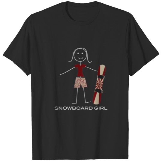Discover Funny Womens Snowboarding, Winter Sport T-shirt