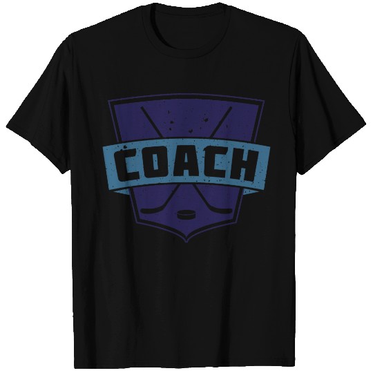 Hockey Coach Shield Sweat T-shirt