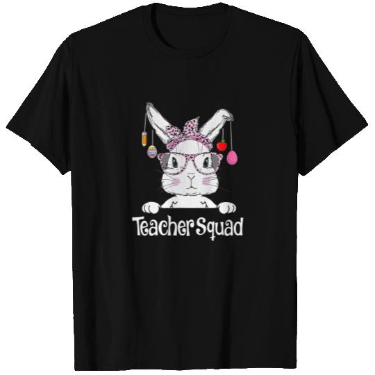 Teacher Squad Easter Day Cute Bunny Teacher Easter T-shirt