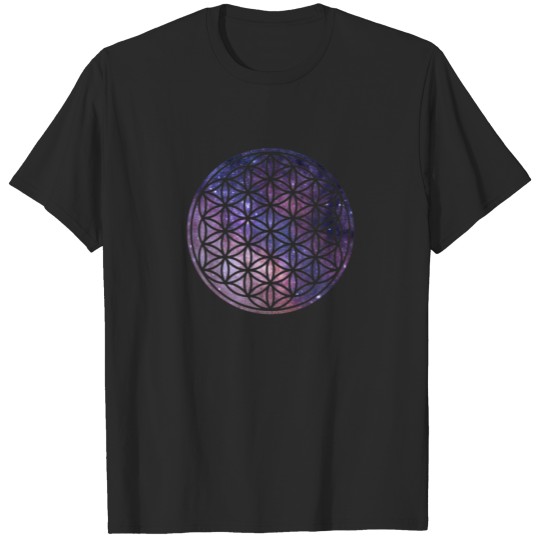 Flower Of Life Space Galaxy Universe T-shirt