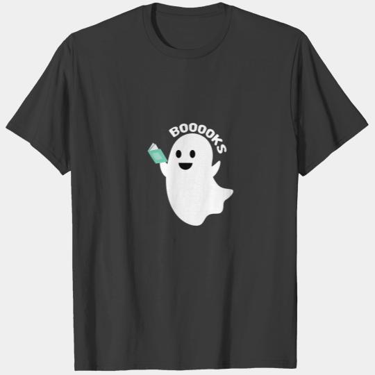 Booooks , Ghost Books Funny Halloween Graphic T-shirt