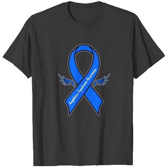 Angelman Syndrome Awareness Ribbon Angel Wings T-shirt
