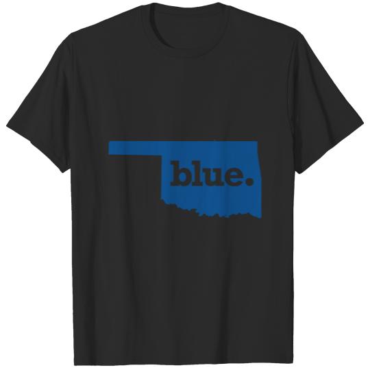 Discover OKLAHOMA BLUE STATE T-shirt
