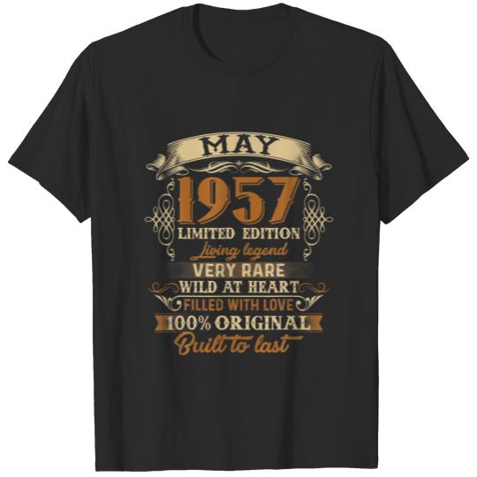 Discover May 1957 65 Years Limited Edition Classic 65Th Bir T-shirt