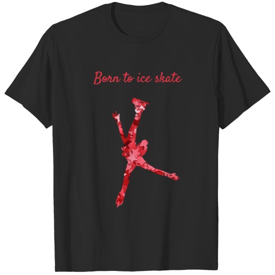 Figure skating  - Girl Red Stars T-shirt