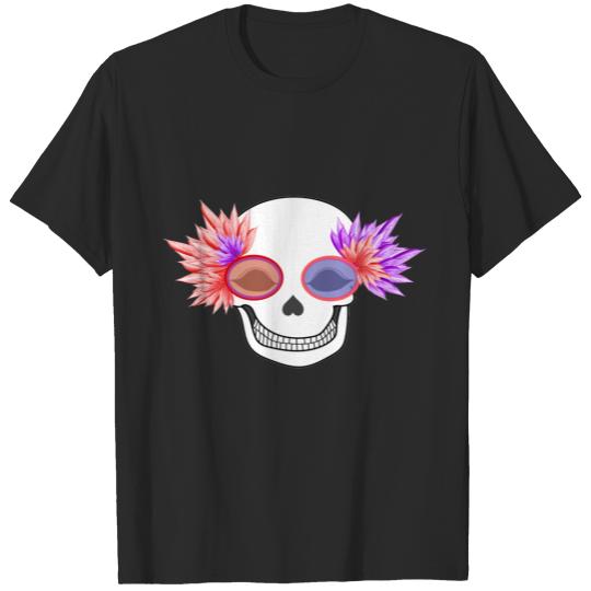 Fancy skull color mask Halloween skeleton Polo T-shirt