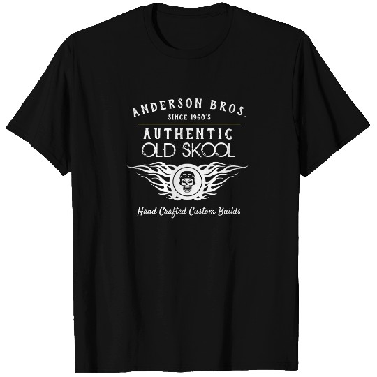 Old School Any Name Hand Crafted Motorcycles T-shirt