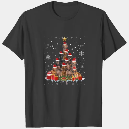 Dachshund Christmas Tree Funny Xmas Gifts For Dog T-shirt