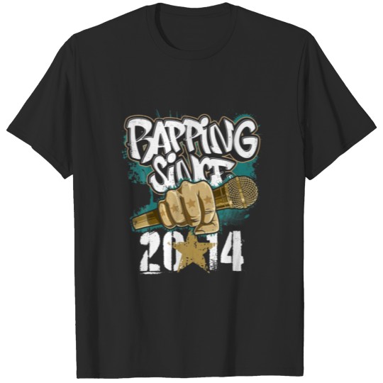 Discover 8Th Birthday Since 2014 For Rapper Hip Hop Music L T-shirt