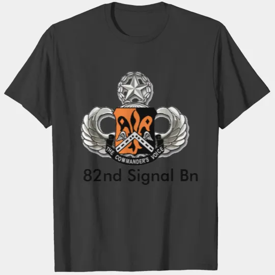 82nd Signal Bn- Master Jumpmaster on white T T-shirt