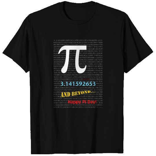 Happy Pi Day and Beyond with Continuous Pi Numbers T-shirt