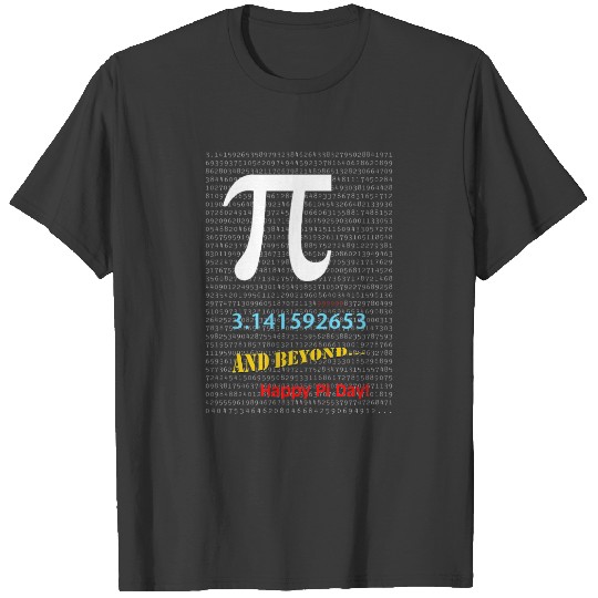 Happy Pi Day and Beyond with Continuous Pi Numbers T-shirt