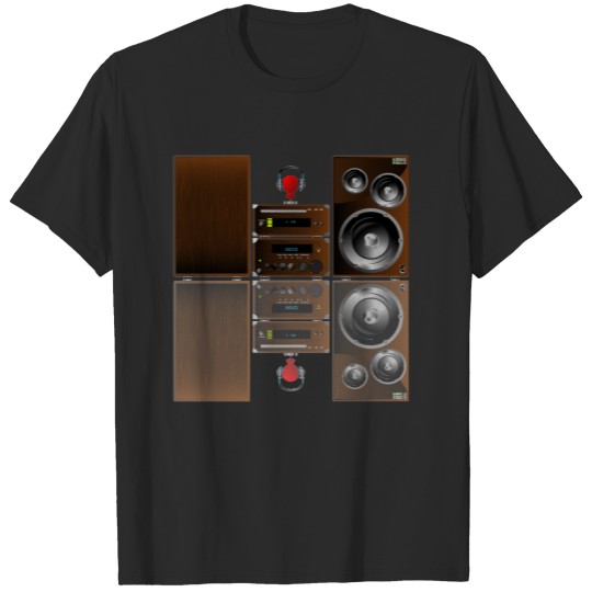 Discover Vintage audio equipment T-shirt