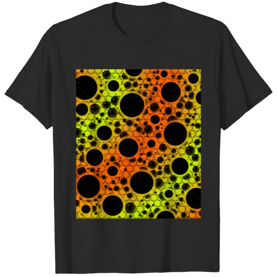 Discover Space Bubble Spots - Orange/Lime T-shirt