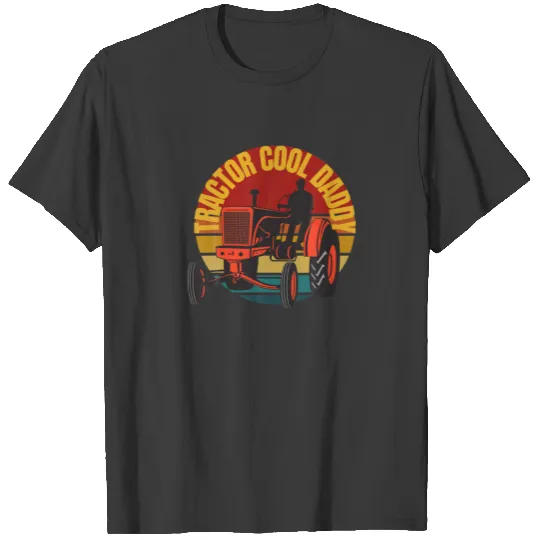 Mens Cool Tractor Daddy, Funny Farmer, Father Day T-shirt