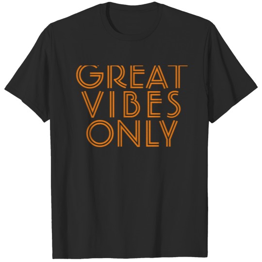 Great Vibes Only, Retro Aesthetic, Happy Simple T-shirt