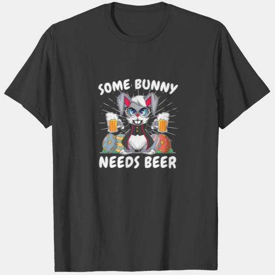 Funny Easter Sunday Dress Some Bunny Beer Egg Hunt T-shirt