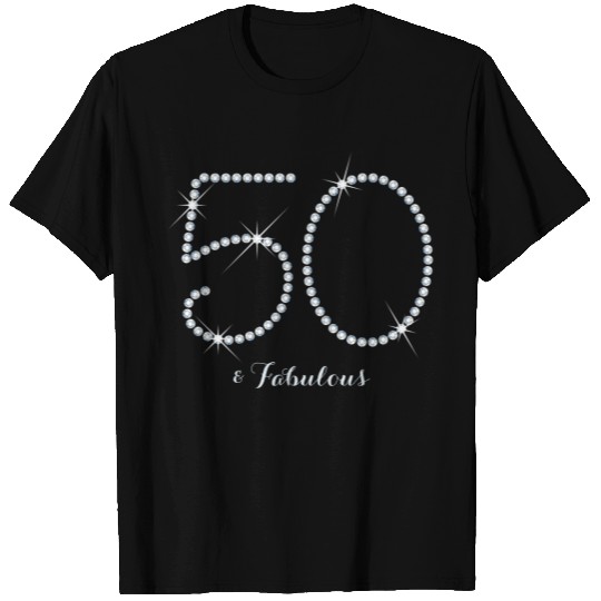 Faux Rhinestone 50th Birthday T-shirt