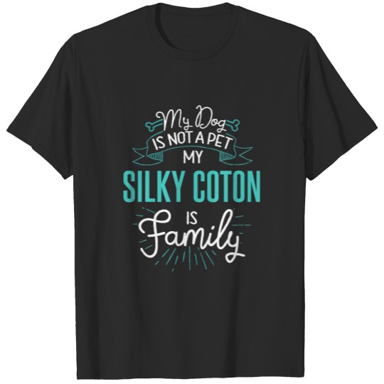 Discover Cute Silky Coton Family Dog Gift For Women T-shirt