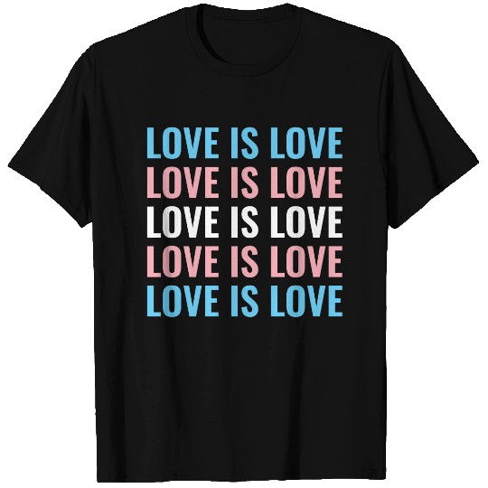 Customizable Repeating Text LGBT Transgender Pride T-shirt
