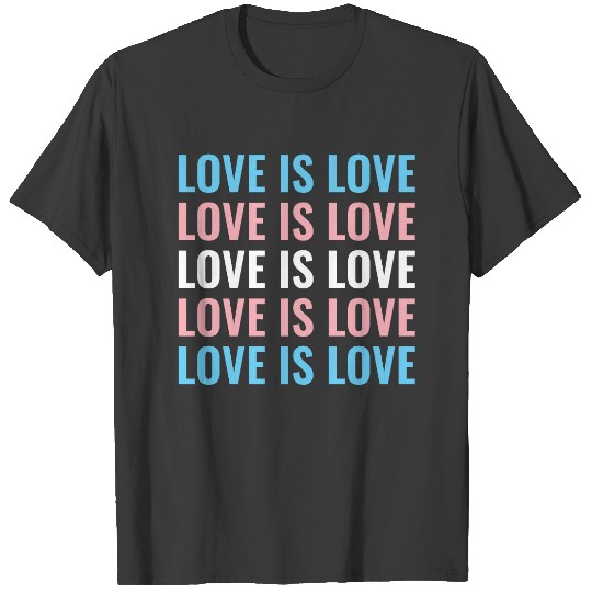 Customizable Repeating Text LGBT Transgender Pride T-shirt