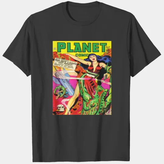 CLASSIC 1940's SCI FI COMICS PUBLICATION COVER T-shirt