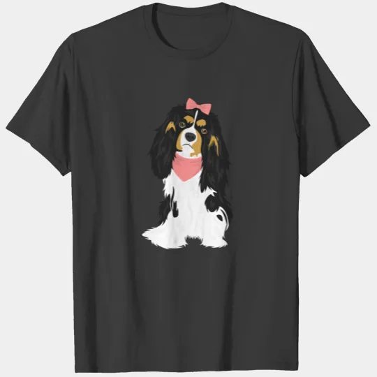 Rosie The Pink Cavalier King Charles Spaniel T-shirt