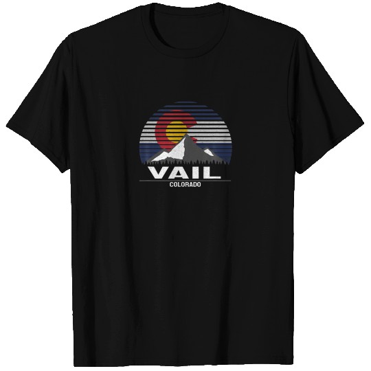 Vail Colorado Flag Mountain T-shirt