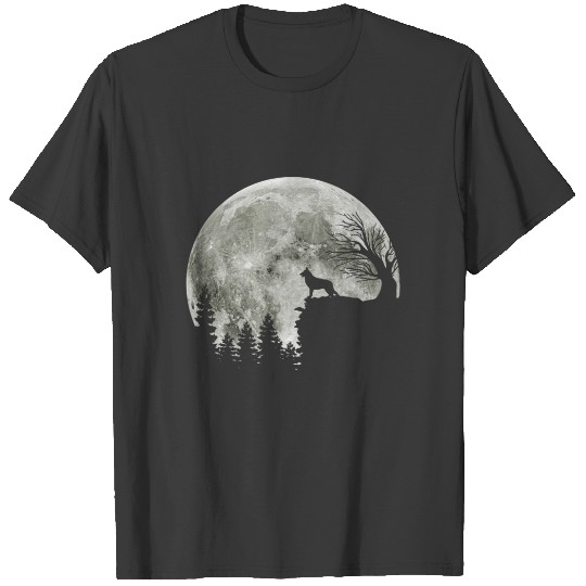 german shepherd on mountain happy halloween T-shirt