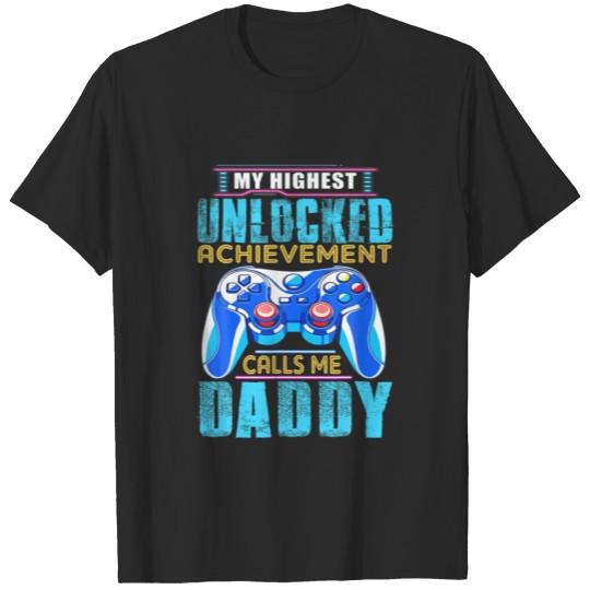 Discover Mens Funny Gamer Dad Unlocked Video Gaming Father' T-shirt